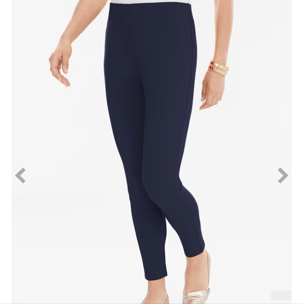 Chico's So Slimming Harper Leggings Black Chico's Sz. 1 (8)